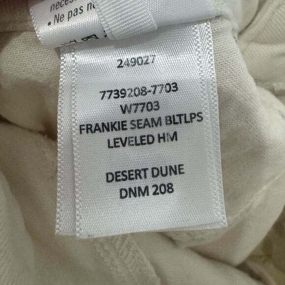 PAIGE Frankie Wide Leg Jeans with Seamed Belt Loops in DESERT DUNE - Picture 15 of 15